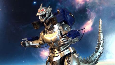 Download Mechagodzilla The Powerful Robotic Kaiju In Action Wallpaper