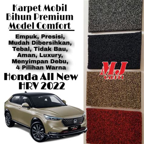 Jual Karpet Honda All New HRV 2022 Premium Bihun Premium Heelpad Lubang