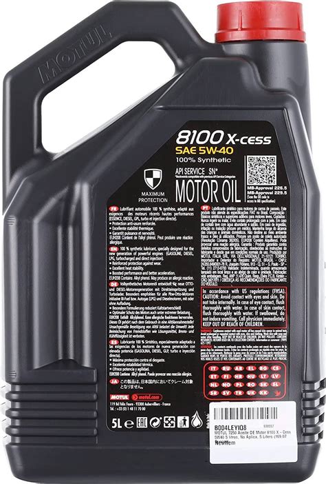 Motul 8100 X CESS GEN2 5W40 4L Galão Street Solutions