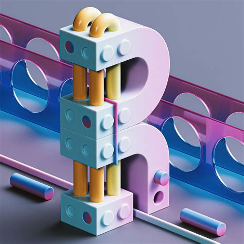 36 Days Of Type • 2020 On Behance Text Design 3d Design Game Design Event Exhibition 3d