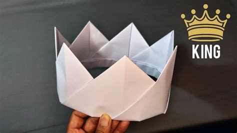 Cara Buat Mahkota Dari Origami Origami Crown YouTube