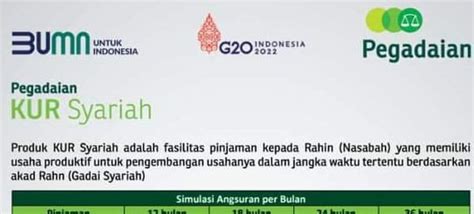 Tak Perlu Ada Jaminan Ini Tabel Angsuran Kur Pegadaian Syariah