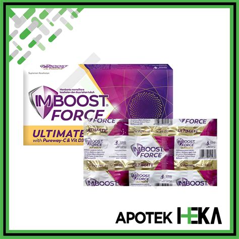 Jual Imboost Force Ultimate Kaplet Box Isi 3x10 Tablet Daya Tahan