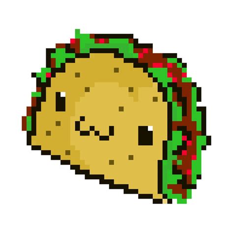 Cute Food Pixel Art