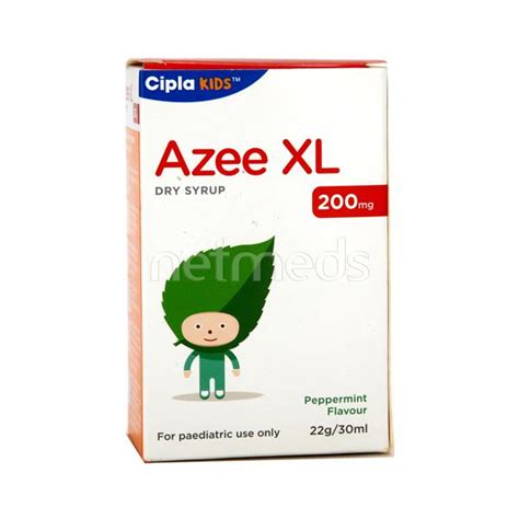 Azee XL 200mg Peppermint Flavour Dry Syrup 30ml Price Uses Side