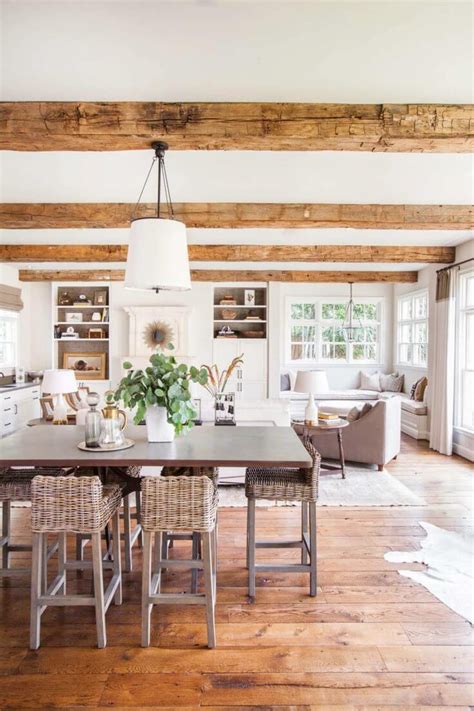 Farmhouse Style House Interior Modern Farmhouse Dining Room Modern