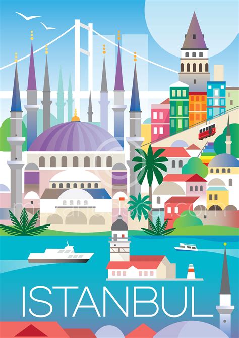 ISTANBUL PRINT | Retro travel poster, Vintage travel posters, Travel ...