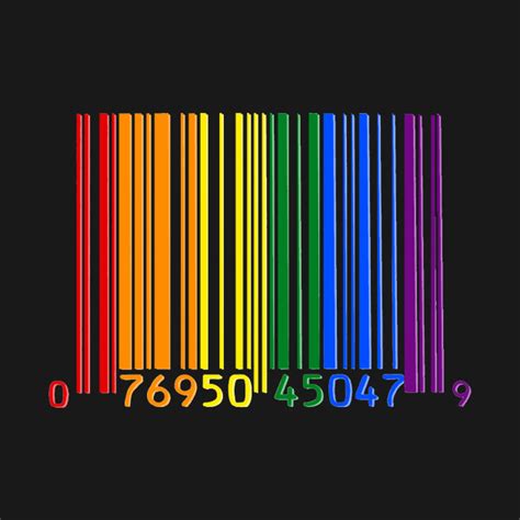 Gay Pride Shirt Rainbow Barcode Gay Pride T Shirt TeePublic