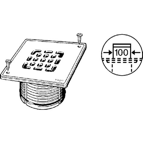 Viega Bad Vloerafvoeren 4934 6 Advantix Opzetstuk 150 X 150