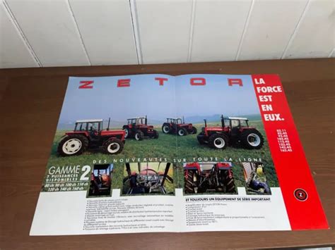 BROCHURE PROSPEKT PROSPECTUS TRACTEUR ZETOR GAMME 2 Tractor Traktor