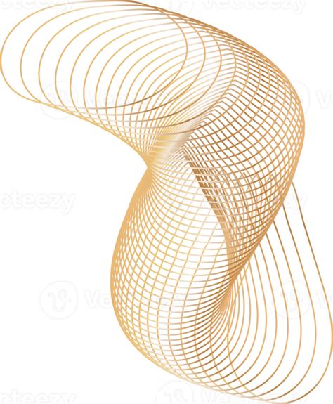 Golden Abstract Lines 35516346 Png