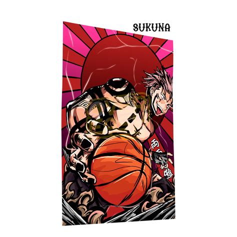 Sukuna Jujutsu Kaisen Fanart HD Super Glossy Metal Print – Over Easy Print