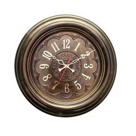 Theo Quartz Plastic Custom Antique Wall Clock Size 402x402x45 Mm