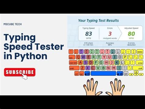 Mastering Typing Speed Tester In Python Learn To Type Faster With