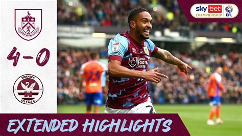 Burnley 4 0 Swansea Extended Highlights Vitinho Rodriguez