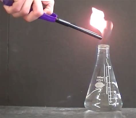 Solution to Chemical Mystery #5: How to Burn Water | Chemical Education ...