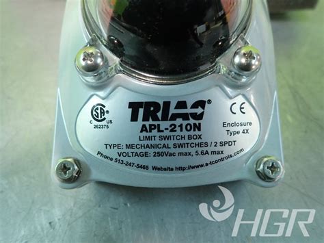 Used Triac Triac Apl N Limit Switch Box Hgr Industrial Surplus