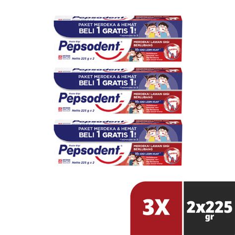 Promo Buy Get Free Pepsodent Pasta Gigi White Valupack G