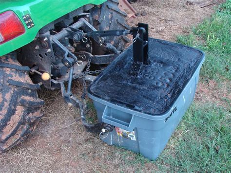 Homemade Garden Tractor Weight Box Fasci Garden