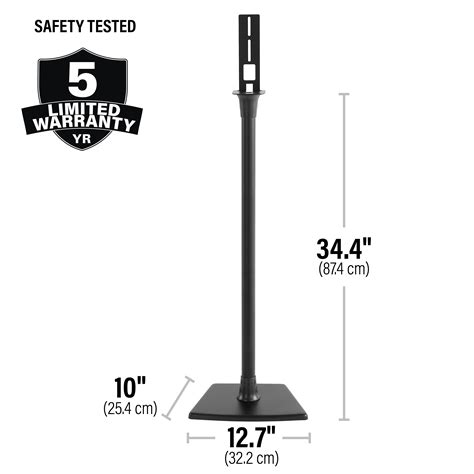 Sanus Universal Speaker Stands For Speakers Up To 10 Lbs Built In Cable Management Sold In Pairs