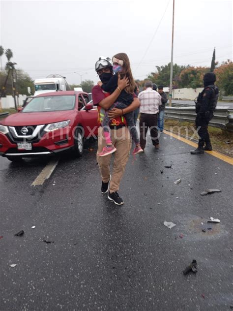 Choques Multiples En Montemorelos Genero Caos Vial En Carretera