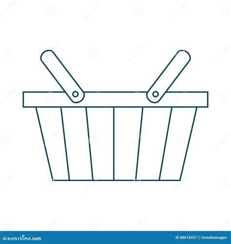 Icono De La Cesta De Compras Ilustración del Vector Ilustración de