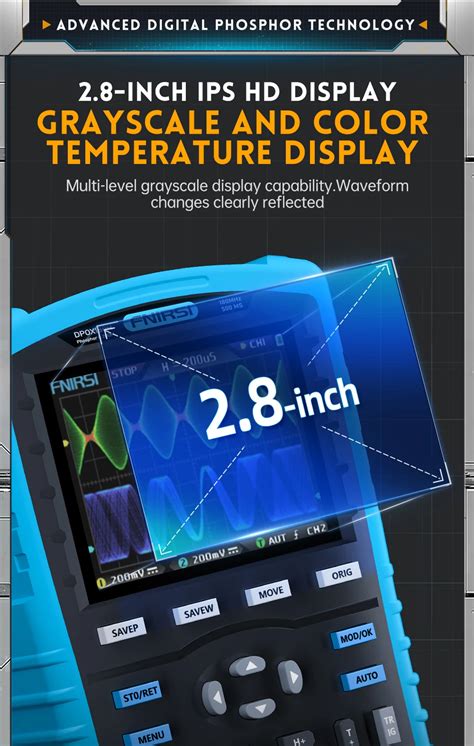 Fnirsi Dpox H Handheld Phosphor Digital Oscilloscope Mhz Db