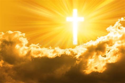 Christian Christianity Cross Sky God Background Stock Photo Image Of