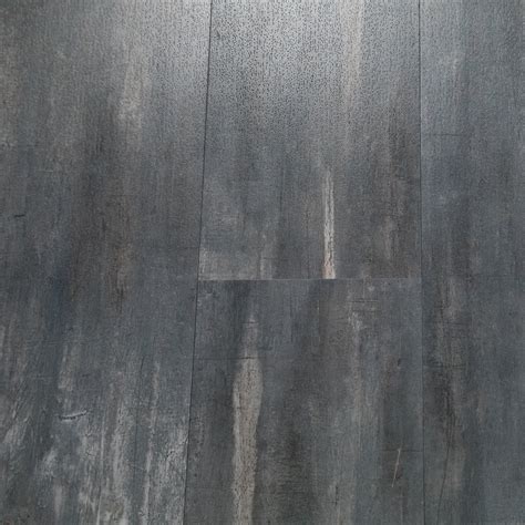 Luxury Vinyl Plank Flooring Dark Gray Rigid Core Diflart