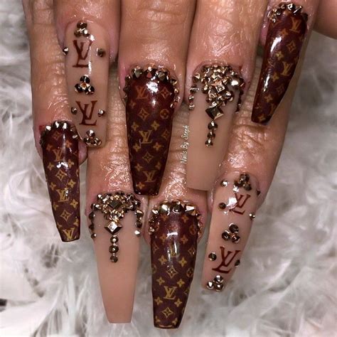 Gucci And Louis Vuitton Nail Stickers Semashow