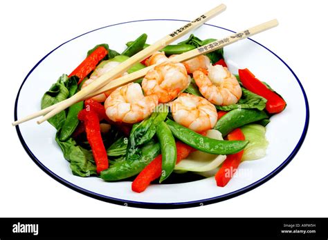 King Prawn Stir Fry Stock Photo - Alamy