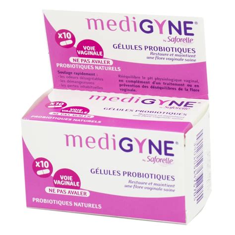 SAFORELLE Medigyne Gélules Vaginales aux Probiotiques Naturels