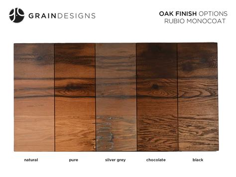 Oak Finish Options Grain Designs