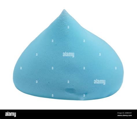 Blue Shaving Foam On A White Background Soap Foam With Drop Shaped Bubbles Skin Care Stock