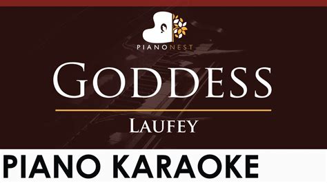 Laufey Goddess Higher Key Piano Karaoke Instrumental Youtube