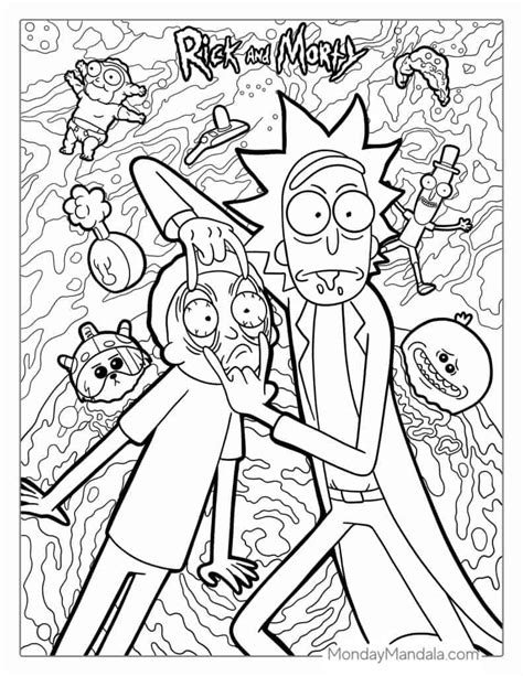 20 Rick and Morty Coloring Pages (Free PDF Printables) in 2024 ...