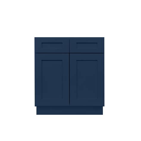 Blue Shaker Small Kitchen Island Package Nelson Cabinetry