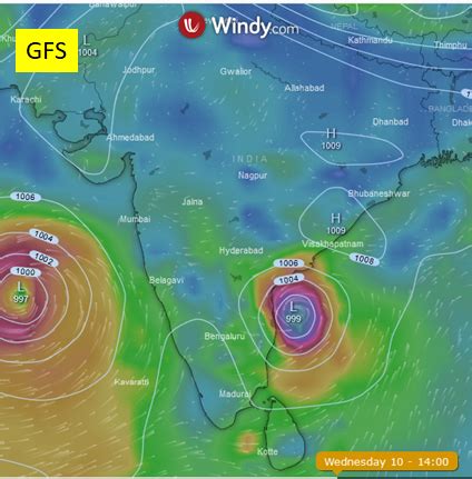 Cyclone in Arabian sea @ Windy Community