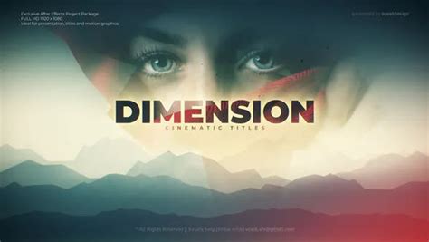 Videohive Dimension Cinematic Title Free After Effects Templates