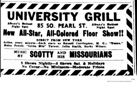 1938 University Club 85 South Pearl All Colored Revue Flickr