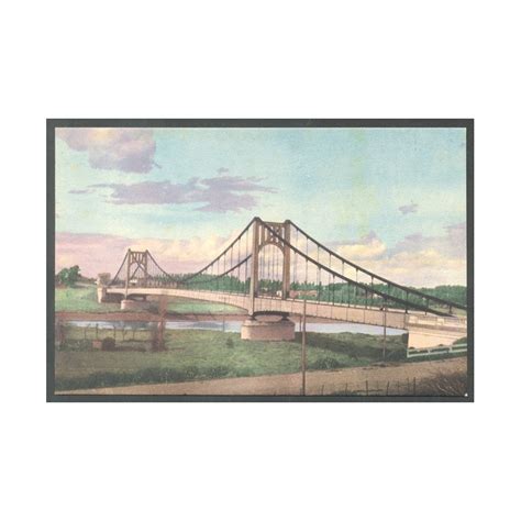 Argentina Buenos Aires Postal Necochea Puente Colgante Sobre El