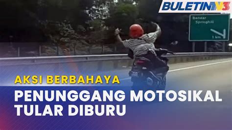 Tular Polis Kesan Penunggang Motosikal Menari Di Lebuh Raya Youtube