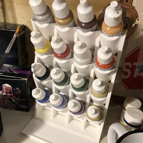 D Print Of Army Painter Vallejo Modular Stackable Paint Stand