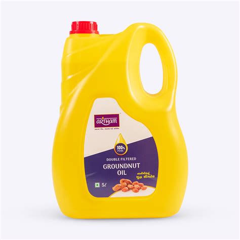 Double Filtered Groundnut Oil 5l Shreejay Enterprise