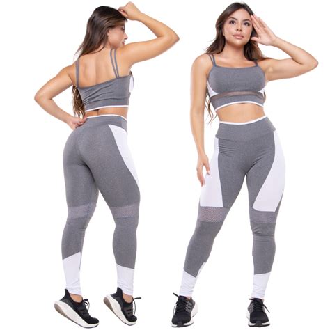 Conjunto Fitness Cal A Legging E Top Leg Roupa De Academia Shopee Brasil