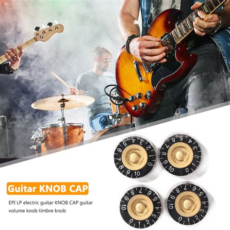 4pcs Electric Guitar Volume Tone Knobs Set Guitar Speed Control Knob