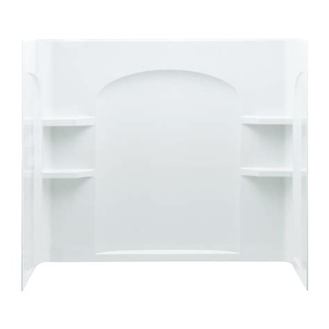 Sterling Ensemble 32 In L X 60 In W X 55 25 In H 3 Piece White Fiberglass Plastic Composite