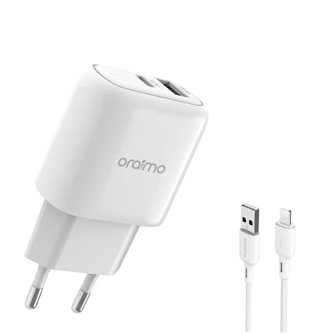 Cargador Oraimo De W Blanco Con Cable Lightning Mi Tienda Vision