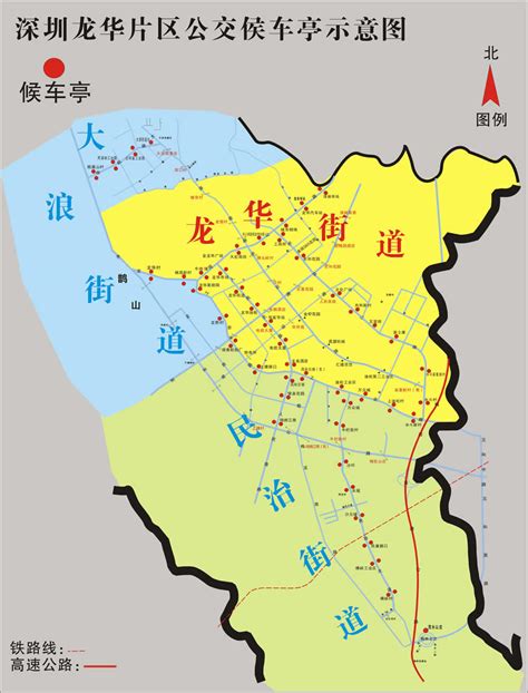 深圳龙华区街道分布图 龙华区街道分布图 深圳龙华街道划分图 大山谷图库