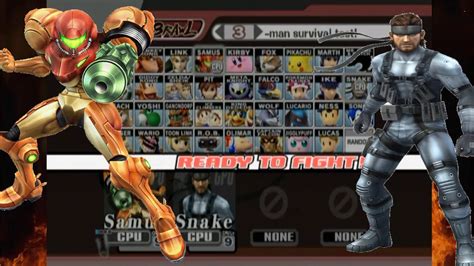 Super Smash Bros Brawl Tournament Round Samus Aran V Solid